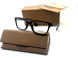Burberry Eyeglasses B 2379U 3464 Matte Black Frame 57-19-145MM Nib Italy - £108.52 GBP