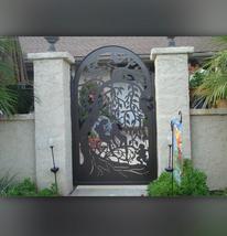 Custom Metal Gate True Love, Custom Art Pedestrian Walk Thru Entry Iron ... - $1,299.00