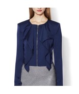 BCBGMAXAZRIA Woman’s Dark Navy Blue Preston Cropped Jacket Size Large - $74.25