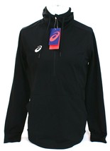 Asics Black Tricot 1/2 Zip Lightweight Hoodie Men&#39;s NWT - $882.47 MXN