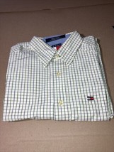 Tommy Hilfiger Casual Dress Office Button Down Shirt Large Check Plaid w... - £10.11 GBP