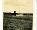 Woman Rodeo Rider Going Around a Pole Real Photo Postcard - $27.69