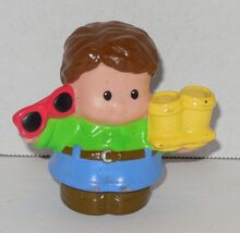 Fisher Price Current Little People Boy with boots and sunglasses FPLP - $5.03