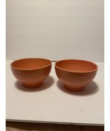 Epoch Soup Bowls Made In Portugal.  (Coral ) Ceramic Pottery - $31.83 CAD