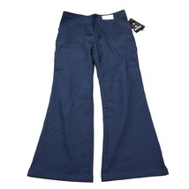 Dickies Pants Womens L Blue Scrubs Medical Uniform Wide Leg Stretchable Bottoms - $19.68