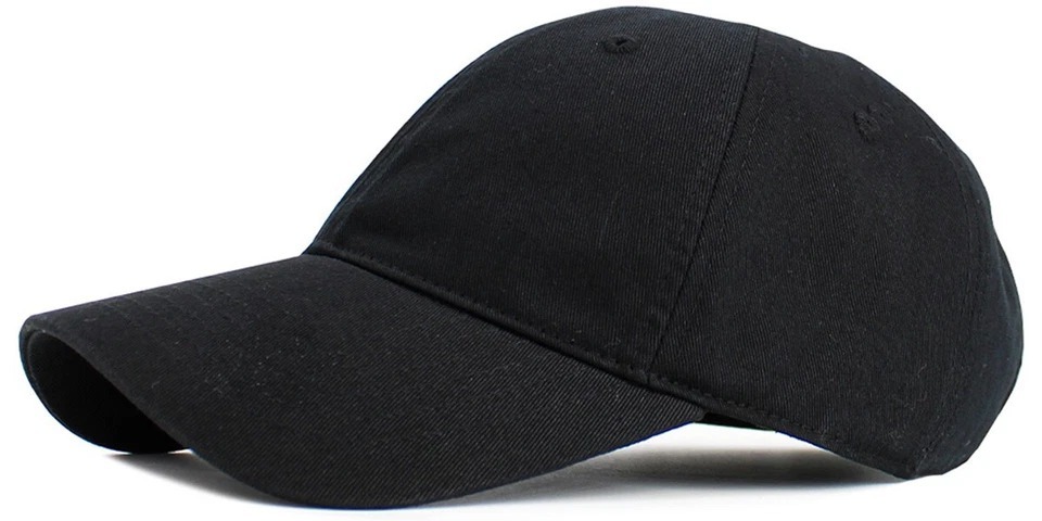 True Comfort Fit Adjustable Low Crown Cotton Baseball Cap Black - $23.99