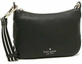 NWB Kate Spade Rosie Crossbody Black Leather Purse WKR00630 $349 MSRP Gift Bag - £103.95 GBP