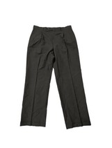 BURBERRY Mens Pants Gray 100% Wool Suit Pants Pleated Cuffed 34x30 - £42.30 GBP