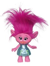 Hasbro Trolls Poppy Plastic Doll Figure Dress C-015G 2015 8&quot; - £12.66 GBP