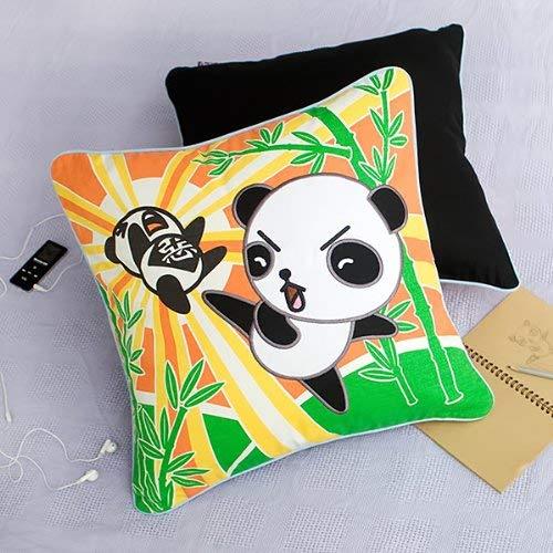 Onitiva - [Kung Fu Panda] Embroidered Applique Pillow Cushion / Floor Cushion (1