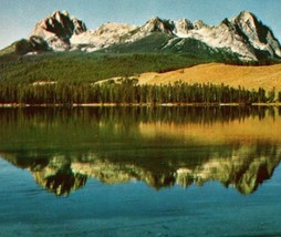 Sawtooth Mountains Little Redfish Lake Idaho ID Sierra Club Chrome Postcard UNP - £3.86 GBP