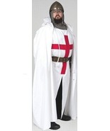 Red Templar Crusader Tunic Surcoat &amp; Cloak Reenactment SCA Larp Medieval... - £259.30 GBP