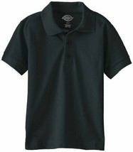 Dickies Little Boys&#39; Short Sleeve Pique Polo Shirt, Hunter Green, Large (7) New - £9.55 GBP