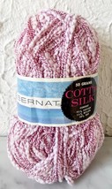 Vintage Bernat Cott&#39;n Silk Nubby Worsted Weight Yarn - 1 Skein Cherry Frost 1851 - £4.44 GBP