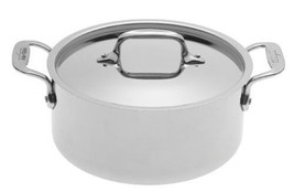 All-Clad 4303 Tri-ply Stainless Steel 3-qt Casserole w/Lid - £67.46 GBP