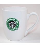 Starbucks Coffee Ceramic Mug Logo Graphics Cup 10.2 oz White And Green 2... - £8.32 GBP