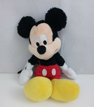 Disneyland Walt Disney World Mickey Mouse 10&quot; Fuzzy Bean Bag Plush - $278.56 MXN