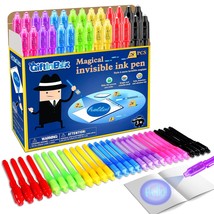Invisible Ink Pen, 28Pcs Invisible Ink Pens With Uv Light For Kids, Party Favors - £33.69 GBP