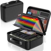 Durable Fireproof Document Case with Multi-Compartment Storage &amp; Locking... - $148.45