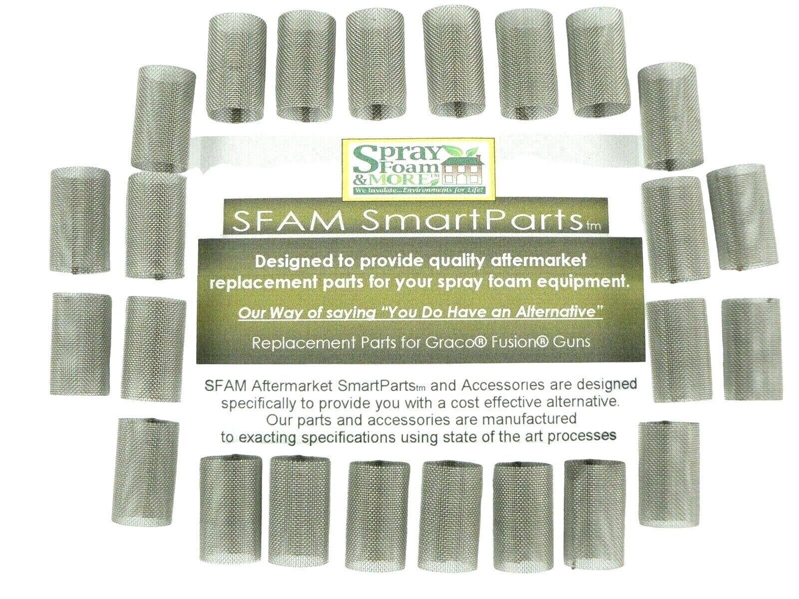 Spray Foam 80 mesh filters 10 pc fits Graco Fusion Air Purge AP MP PC gu... - $19.39