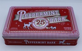 Williams Sonoma Peppermint Bark Tin 2023 25th Anniversary - £14.93 GBP