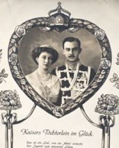 c1913 RPPC Princess Victoria Louise &amp; Ernst August Wedding Real Photo Po... - $12.19