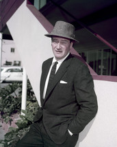 John Wayne vintage 1950&#39;s portrait in suit and hat rare 16x20 Canvas Giclee - £55.74 GBP