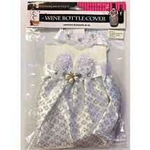 Wedding Dress Wine Bottle Cover Party Favor Decoration - $14.83