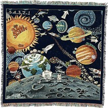 Pure Country Weavers Solar System Blanket - Gift Lap Square Tapestry, 54X54 - £58.29 GBP