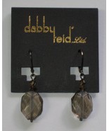 Dabby Reid Ronnie Mae Smoky Topaz Quartz Drop Earrings Hematite-plated R... - £12.45 GBP