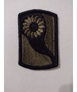 69th INFANTRY BRIGADE SUBDUED COLOR BLACK ON OLIVE VINTAGE :KY21-1 - $5.09 CAD