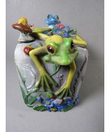 Tree Frog Puzzle Trinket Box 2004 Jive DOW Complete 4.5&quot; x 4&quot; Mushroom Key. - £31.27 GBP
