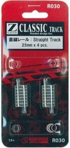 Rokuhan Z gauge R030 straight 25mm rail (4 pieces) - £18.51 GBP