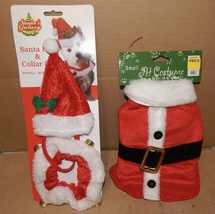 Dog Costumes Christmas You Choose Type Sm &amp; Med Size Santa &amp; Elf Style 189A - £4.45 GBP+