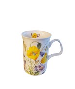 English Meadow Bone China Mug Roy Kirkham Yellow Floral Vtg FREE SHIPPING - £20.44 GBP