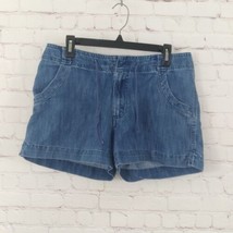 Austin Clothing Company Shorts Womens 10 Blue Denim Mid Rise Drawstring ... - $17.99