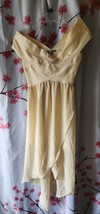NWOT Women&#39;s Wow Couture Ivory Elizabeth  High Low Bandage Dress Size Small - £79.64 GBP