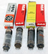 4- Vintage Used Type 6GK6 Audio Vacuum Tubes ~ GE &amp; RCA ~ Test Very Good - £39.95 GBP