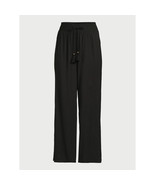 Time and Tru Women&#39;s Smocked Coverup Pants, Black Size 2X(20W-22W) - £21.16 GBP