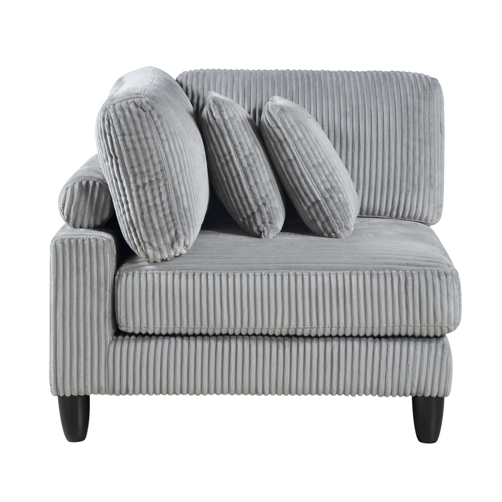 Gray Corduroy Modular Sectional Sofa Set Item image 7