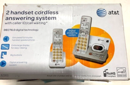AT&T EL52203 2-Handset Cordless Answering System Speakerphone Caller ID - $22.52