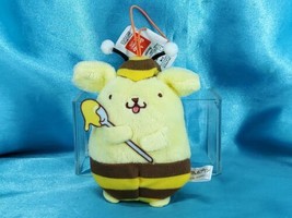 Sanrio FuRyu Prize Honeybee Styles Mascot Figure Plush Doll Strap Pompompurin - £32.04 GBP