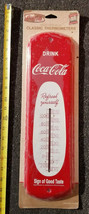 VINTAGE  Drink Coca Cola Bottle Refresh Yourself Gas Station Thermometer... - £96.37 GBP