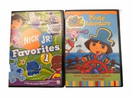 Nick Jr Favorites And Dora The Explorer Pirate Adventure DVD Lot Of 2 Se... - £11.57 GBP