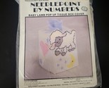Needlepoint by Number Tissue Box Cover Kit Ala Mode Vtg Plastic Canvas B... - $10.88
