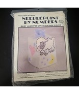 Needlepoint by Number Tissue Box Cover Kit Ala Mode Vtg Plastic Canvas B... - $14.84 CAD