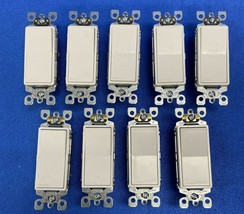 Leviton Decora Switches 5601-2WM M32 15A-1250/277V AC/CA White - Pack of 9 - $9.89