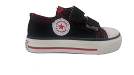 Canvas Sneakers Chuck Casual Shoes Black Red for Kids School Shoes US 12.5 EU 30 - £10.40 GBP