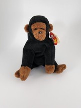 Ty B EAN Ie Baby 1996 Black And Brown Monkey Congo - £7.83 GBP