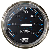 Faria Chesepeake Black 4&quot; Studded Speedometer - 60MPH (GPS) [33749] - £95.57 GBP